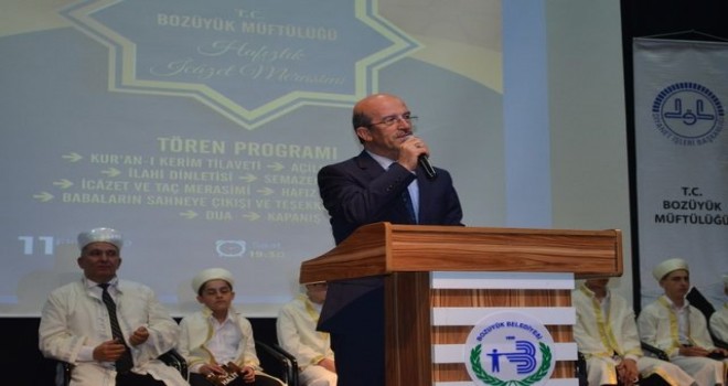 Bozüyük'de Hafızlık İcazet Merasimi Düzenlendi