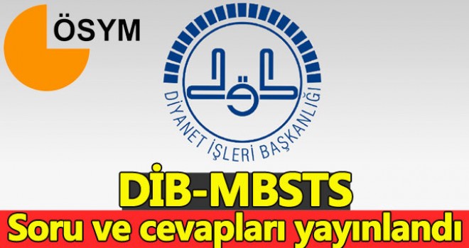 MBSTS Soruları ve Cevap Anahtarını Yayımladı