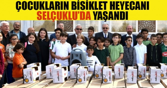 Selçuklu'da Çocuklar Bisiklet Heyecanı Yaşadı